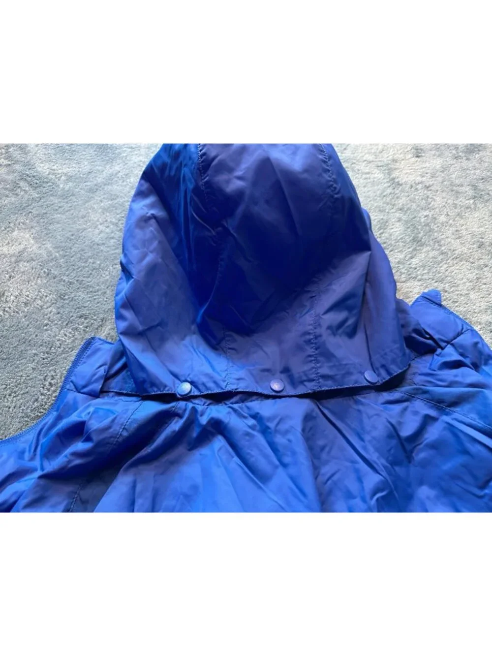 Nike Youth Blue Full-Zip Lightweight Detachable Hooded Windbreaker Rain Jacket